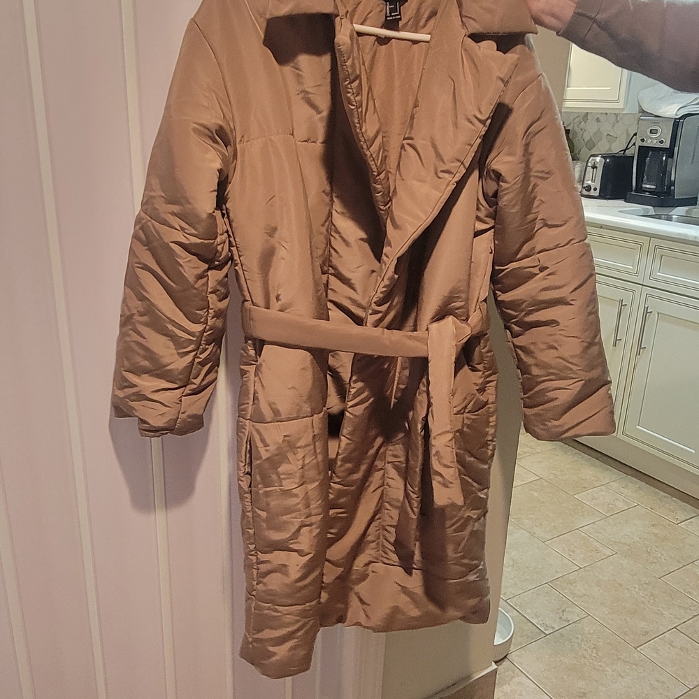 Forever 21 Beige Quilted Jacket